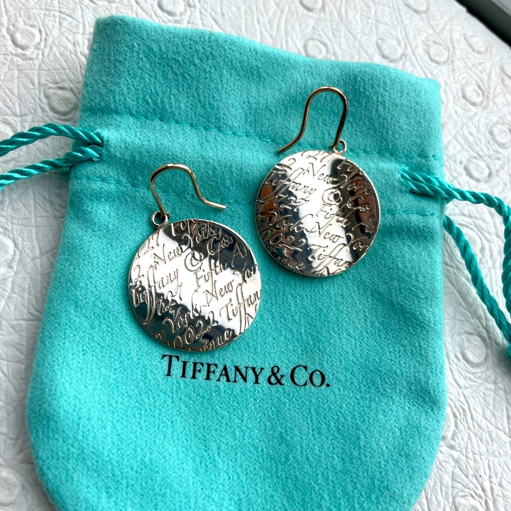 Tiffany & Co notes earrings